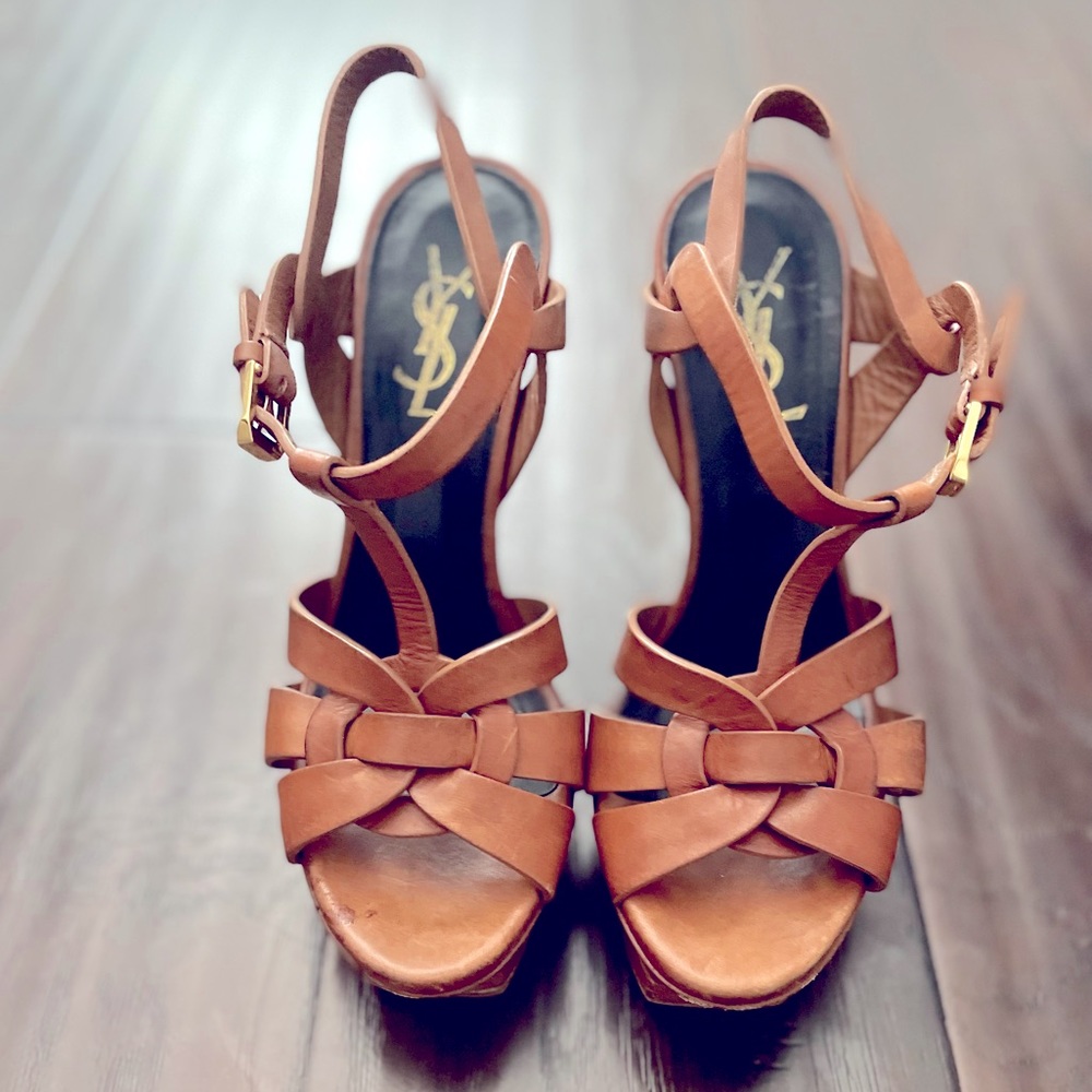 Saint Laurent Tribute Heel Sandals